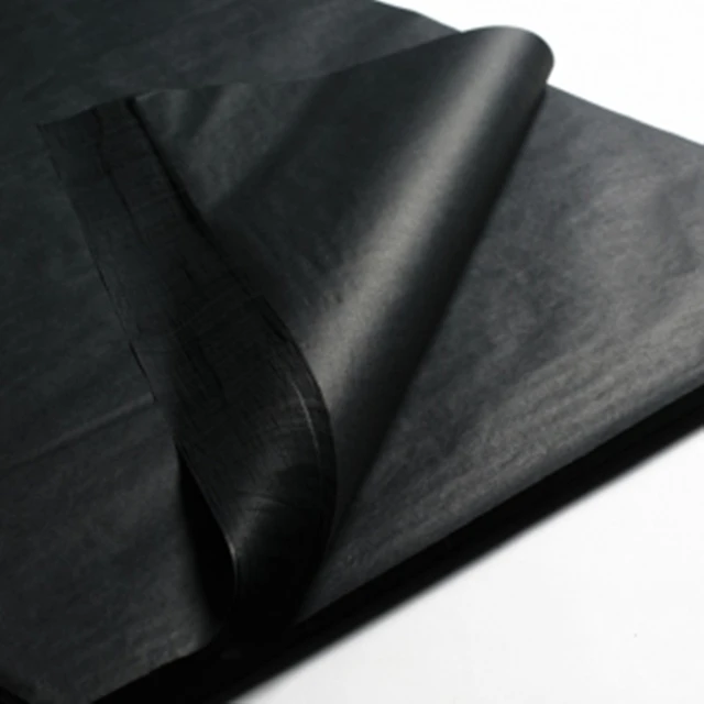 Black Colors Acid Free Tissue Paper 50*75cm - China Colorfast Tissue Paper,  17GSM Black Tissue Paper