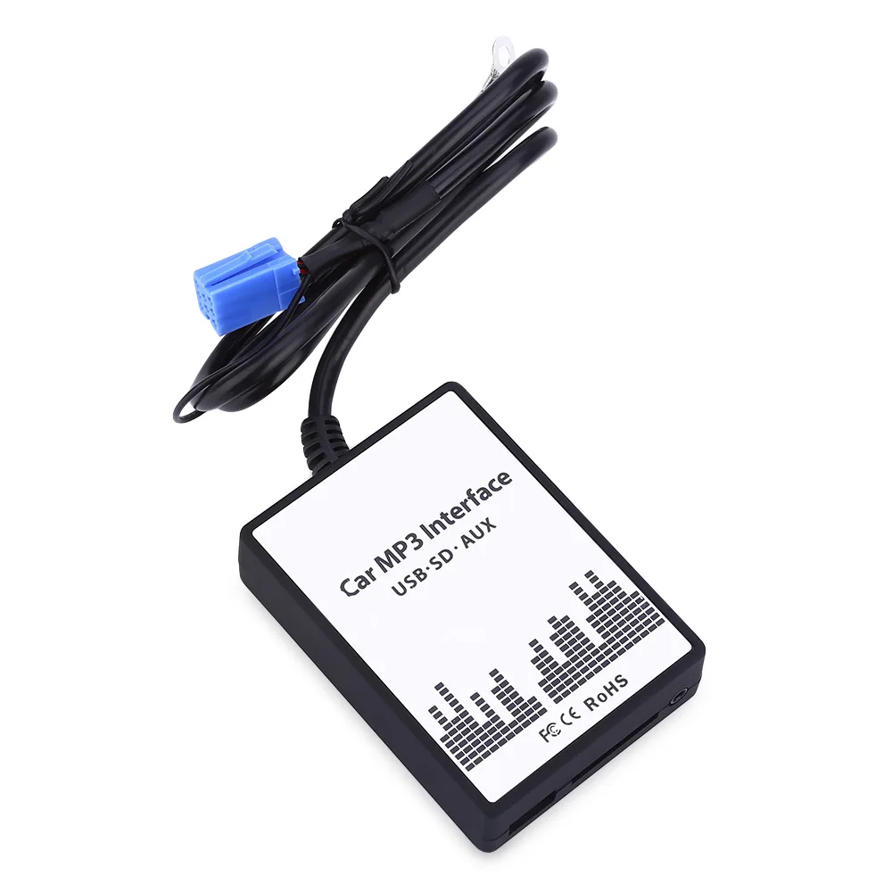 Автомобильный MP3 Интерфейс DC 12V USB SD кабель для передачи данных AUX радио адаптер 8 PIN