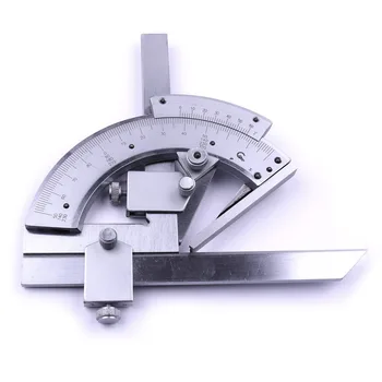 

High Quality Universal Bevel Protractor 0-320 Degree Accuracy Angle Measuring Ruler Tools with Red Case