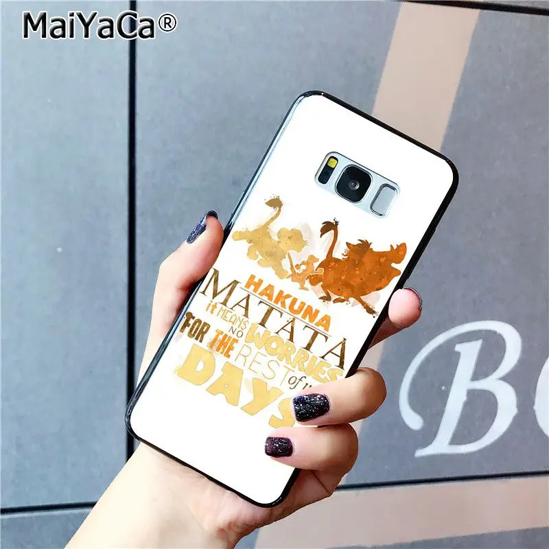 MaiYaCa Король Лев Coque чехол для телефона для samsung Galaxy S7 S6 edge plus S5 S9 S8 плюс S10 S10Plus S10E чехол M10