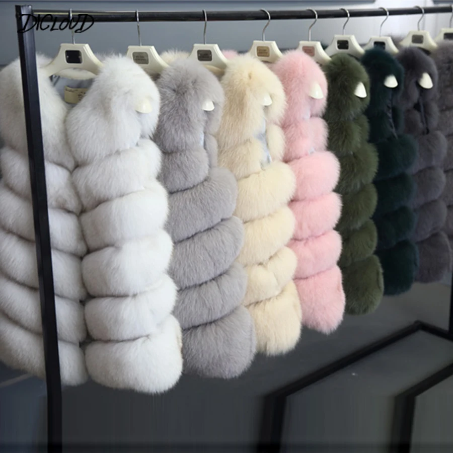 Autumn Winter Faux Fur Coat Women Fashion Korean Elegant Sleeveless Long Vest Woman Casual Slim Luxury Thick Warm Fur Jacket