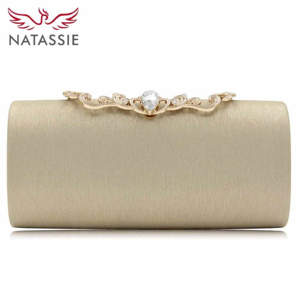 NATASSIE 2018 New Arrival Evening Bags Special Buckle Ladies Party Bag