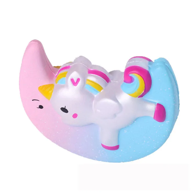 11 см Squishy Cute Moon Unicorn ароматический крем медленный рост Squeeze декомпрессионные игрушки анти-стресс детские игрушки подарок игрушки