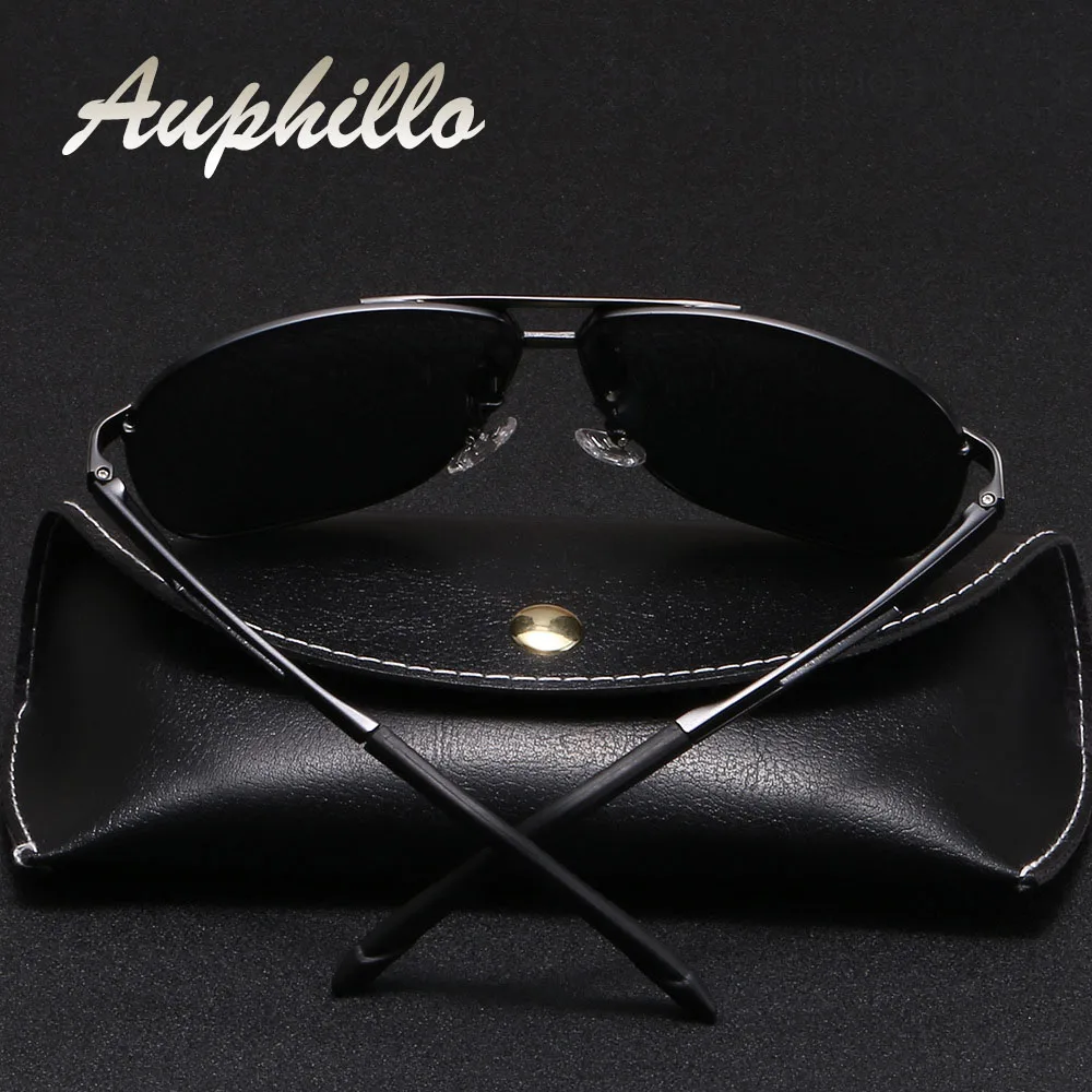 AUPHILLO Superior Quality Sunglasses Polarized Men Photochromic Sunglasses Driver's Driving Glasses Classic Retro Sun glasses