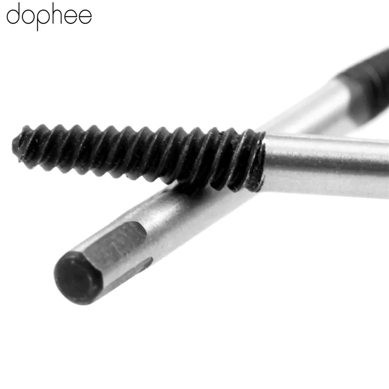 Dophee сталь поврежденные сломанные винты экстрактор Сверла инструмент для удаления поврежденных болтов отвертка для удаления скорости отвертки 1#5 шт