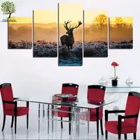 Abstract Deer Modern Home Wall Decor Painting animal Canvas Art HD Print Painting Canvas Painting Wall Picture No Frame HW017