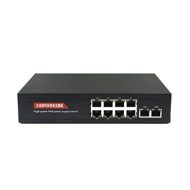 

10(8+2) Port Gigabit Non-standard 24V POE Switch Network 10/100Mbps Smart Ethernet Switch Power Supply
