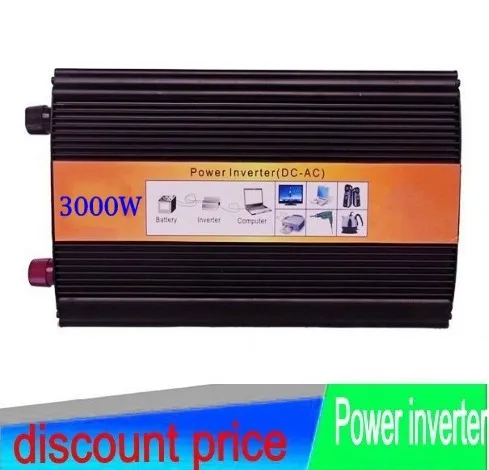 

Digital display 3000W peak 6000W pure sine wave inverter factory sell DC12V to AC 240V