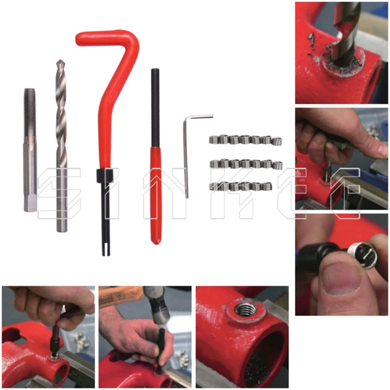 

25 Pcs Thread Repair Recoil insert Kit Drill Tap M5 x 0.8 SK1051-1