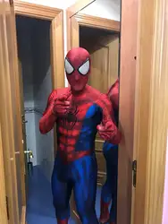 Лидер продаж человек паук косплэй костюм 3D принт спандекс Хэллоуин Spidey костюм для взрослых и детей индивидуальный заказ