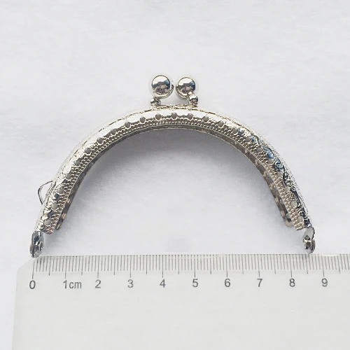 10pcs/lot 4 colors metal purse clasp girl bag DIY knurling frame accessories 8.5cm