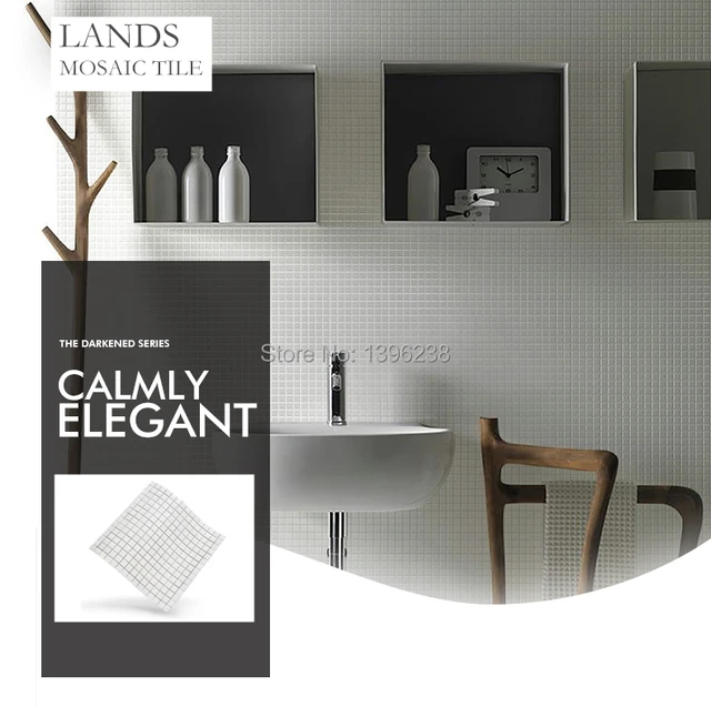 weisse kuche mit mosaikfliesen, weiße kristallglas mosaik fliesen wandfliesen küche backsplash bad, Design ideen