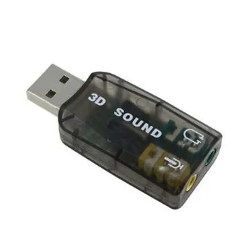 

Hot Instantly External 5.1 USB 3D Audio Sound Card Adapter for PC Desktop Notebook Laptopcreate a microphone audio jack
