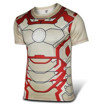 Super Hero The Amazing Spider-Man cycling jersey short T-shirt kids children's Transformers outdoor sport clothing bike wear - Цвет: Iron man C