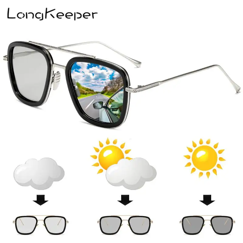 Очки солнцезащитные LongKeeper классические фотохромные для мужчин и женщин