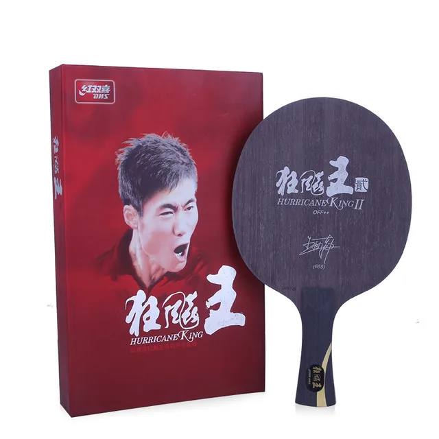 Cheap DHS Original Hurricane KING 2 (Hurricane KING 655) Pure Wood Racket Table Tennis Blade Ping Pong Bat