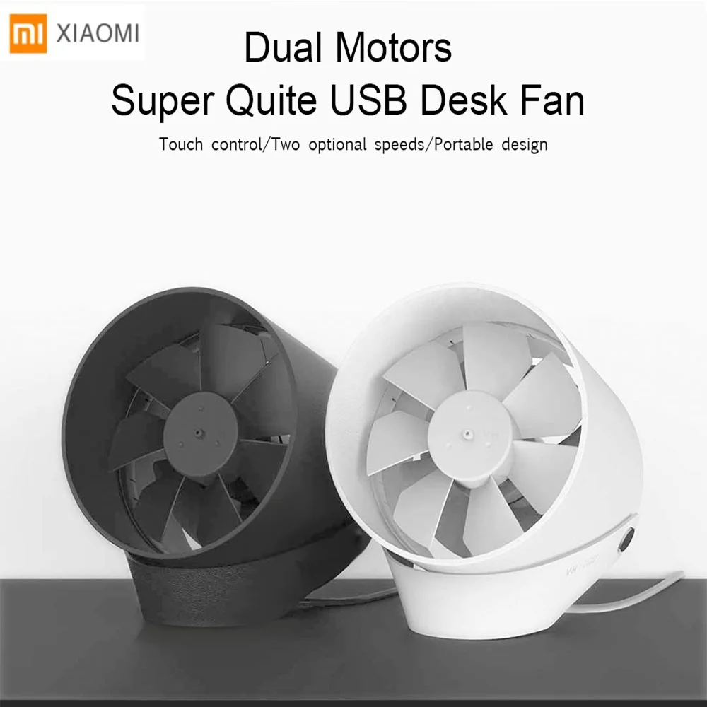 Original 01 Vh Mini Desktop Fan Portable Ventiladors Usb Mijia Fan