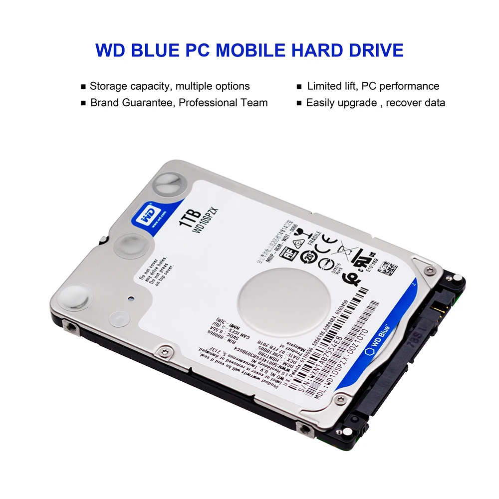 Western Digital WD Blue 1TB hdd 2.5 SATA disco duro laptop internal sabit hard disk drive internal hd notebook harddisk WD10SPZX Western Digital WD Blue 1TB hdd 2.5 SATA disco duro laptop internal sabit hard disk drive internal hd notebook harddisk WD10SPZX