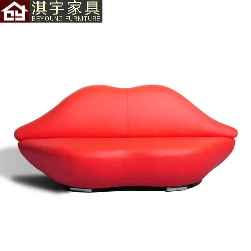 Designers Furniture Kiss sofa red lips sofa PU Leather sofa den sofa