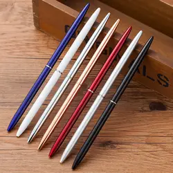 Творческий роскошный металлический подарок Atomic Oil ручка Стройный вращающийся 1,0 мм шариковая ручка для подписи для письма школьные