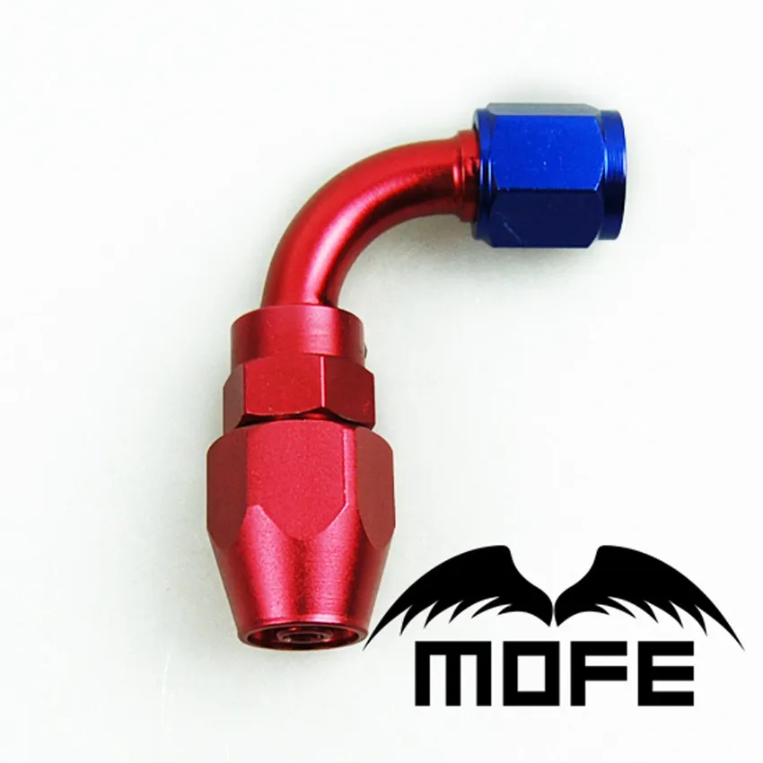 MOFE AN4 6 8 10 12 масляный топливный поворотный шланг 90 градусов алюминиевые фитинги