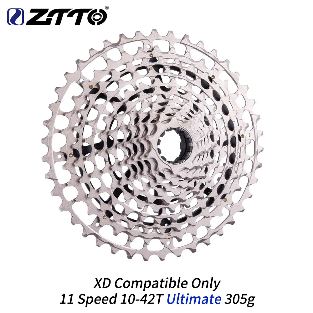 ZTTO XD 11 speed Ultimate велосипедная кассета 11 S 10-42T HG 11-42T MTB Звездочка Сверхлегкая CNC Сталь свободного хода для Moutain Bike xt - Цвет: 11s 10-42T ULT XD