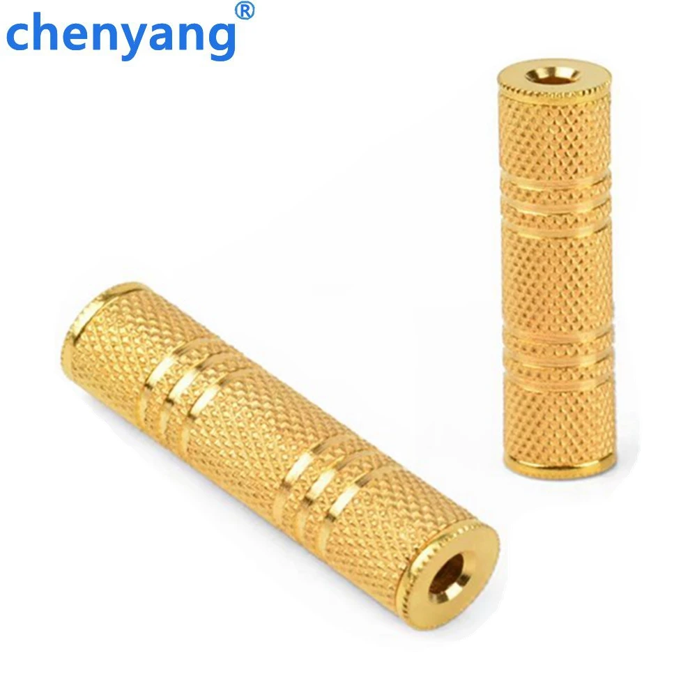 

Gold-plated alloy Stereo 3.5mm 1/8" Aux Female to Female Jack Audio Coupler Adapter F/F
