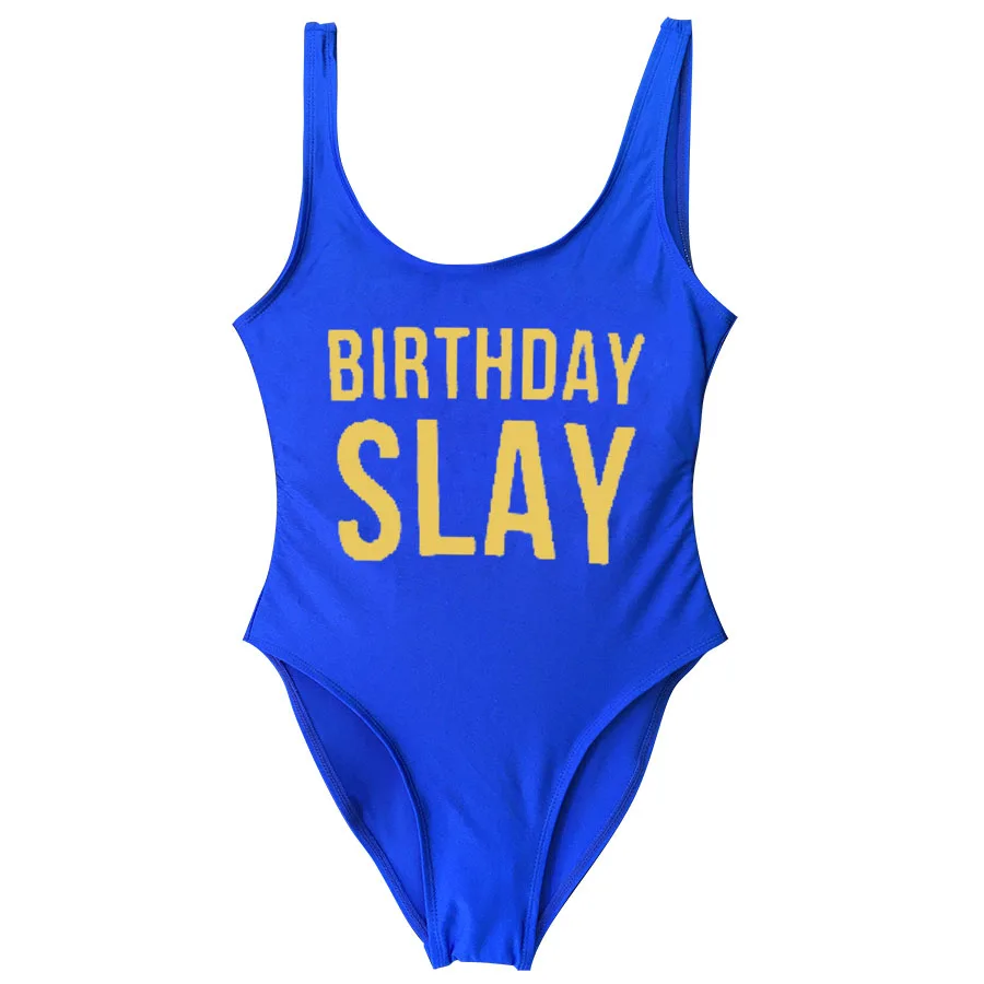 birthday slay swimsuit plus size