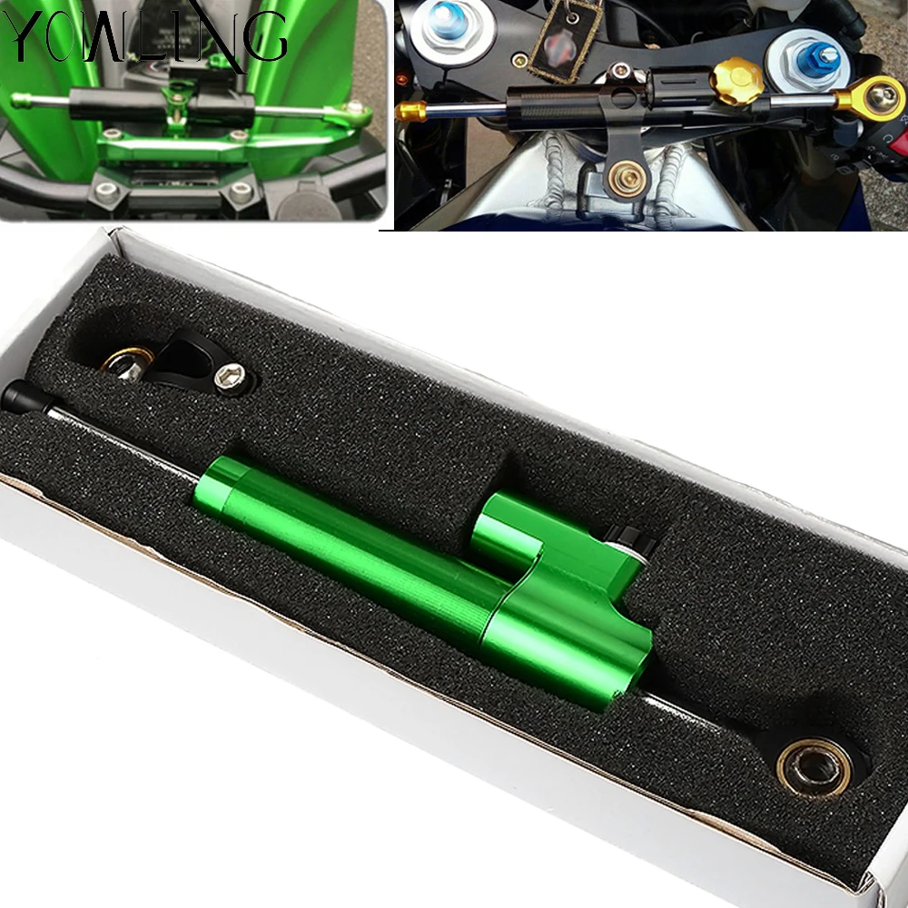

CNC Aluminum Motorcycle Damper Steering Stabilize Safety Control For KAWASAKI ZX6R ZX 6R 2007 2008 2009 201020 11 2012 2013-2016