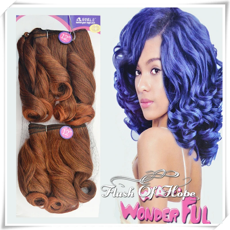 2 Packs Lot Noble Wonderful Wa Bee Ombre Short Wave Synthetic Hair