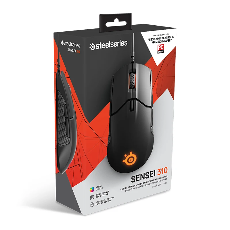 SteelSeries Sensei 310 Mars красная зеркальная версия для выживания остроконечная игровая мышь