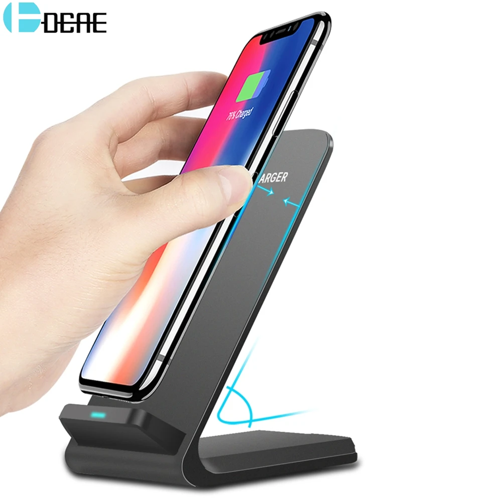 Беспроводное зарядное устройство Qi DCAE 10 Вт для iPhone 11 Pro Max XR X XS 8 подставка быстрой