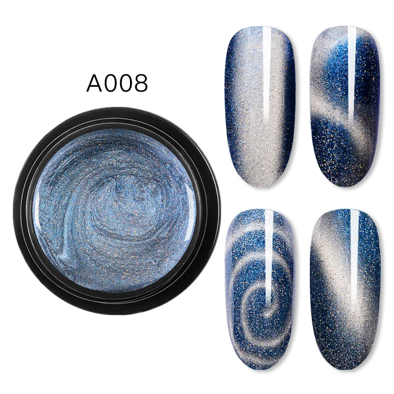 Mtssii 5ML Magnetic 5D Cat Eye UV Gel Nail Polish Laser Nail Art Varnish Starry Sky Jade Effect Soak Off UV Gel Lacquer - Цвет: BH241