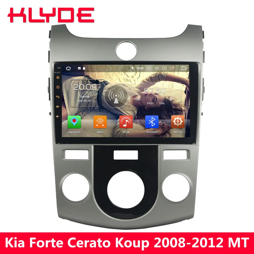 

KLYDE 9" IPS 4G Octa Core Android 8.0 4GB+32GB Car DVD Player Radio Stereo For Kia Cerato Forte Koup 2008 2009 2010 2011 2012 MT