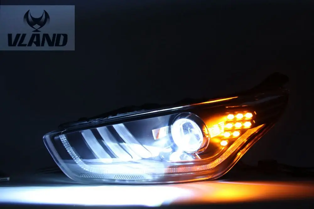 VLAND Factory for Car head lamp for Escort LED Headlight 2013 2014 for