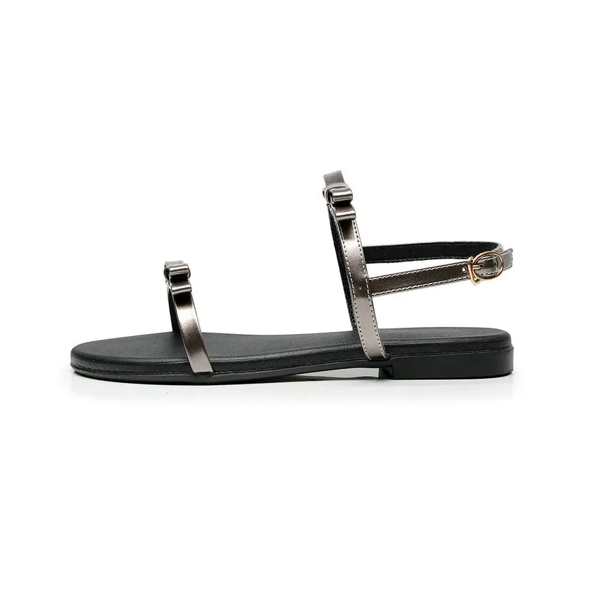 estiva Nero a Esveva 34 Sandali quadrato Fibbia nodo donna 2018 basso 43 spillo Tacco Taglia Scarpe a bianco farfalla rosso qiangse Donna Casual nqq7IH