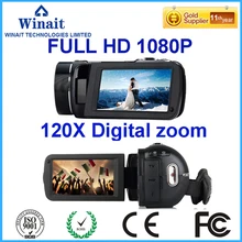 Super alta calidad 3 “pantalla TFT cámara de vídeo digital 24mp 120x zoom Full HD 1080 p DV Camcoder DVR Nueva Caliente