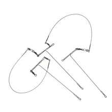 Нержавеющая сталь долговечный, автоматический строка Крючки рыболовные снасти лидер веревка шнур поворотный балансировочный кронштейн рыболовные снасти аксессуары