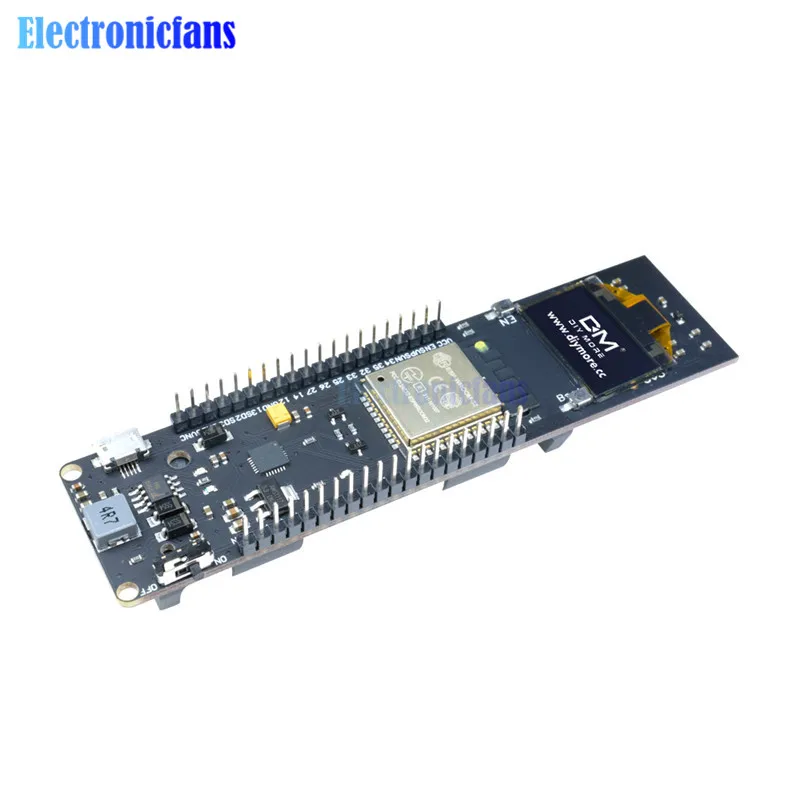 ESP32 0 96 'ɰ дюймовый OLED-дисплей модуль версии 1 Wi-Fi Bluetooth 18650 литиевая фотоплата