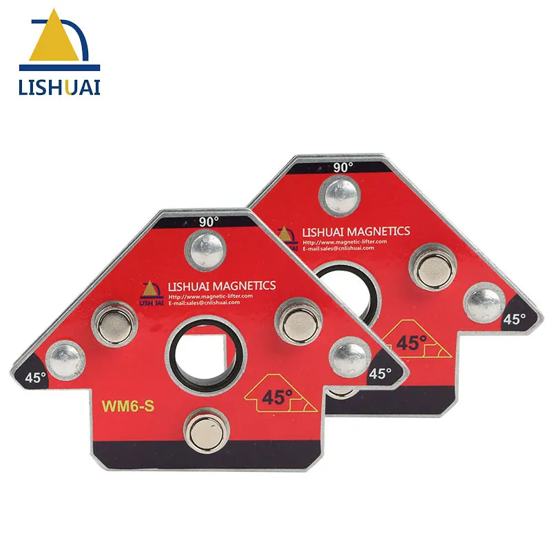 Billig Neue Artikel Zwei pcs Pack Arrow Magnetic Schweißen Clamp NdFeB Magnet Schweißen Halter Für Dreidimensionale Schweiß Kleine Größe