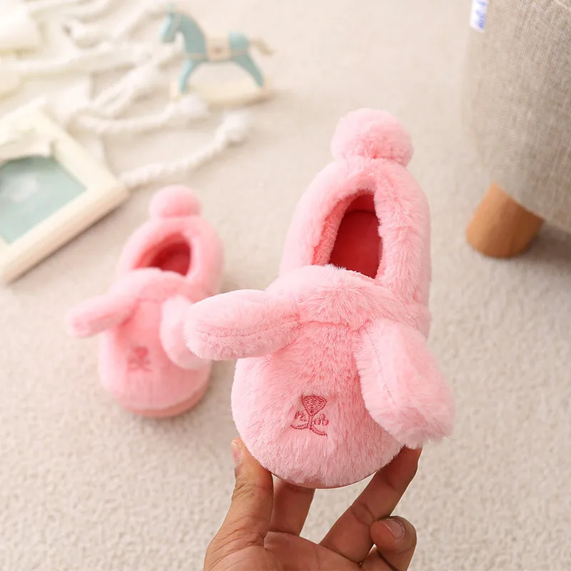 Kids Home Shoes Slippers Winter Children Girls Warm Cotton Slippers ...