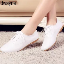 Весенние женские туфли-оксфорды; балетки на плоской подошве; женская обувь из натуральной кожи; мокасины; лоферы на шнуровке; белые туфли; ghn89