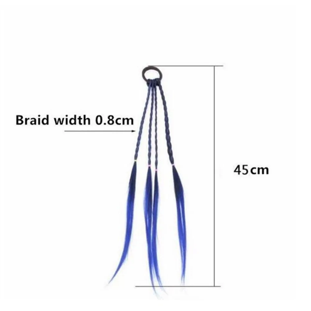 1pcs High Quality New Headband Girls Twist Braid Rope Simple Rubber Band Hair Accessories Kids Wig Styling Accessories