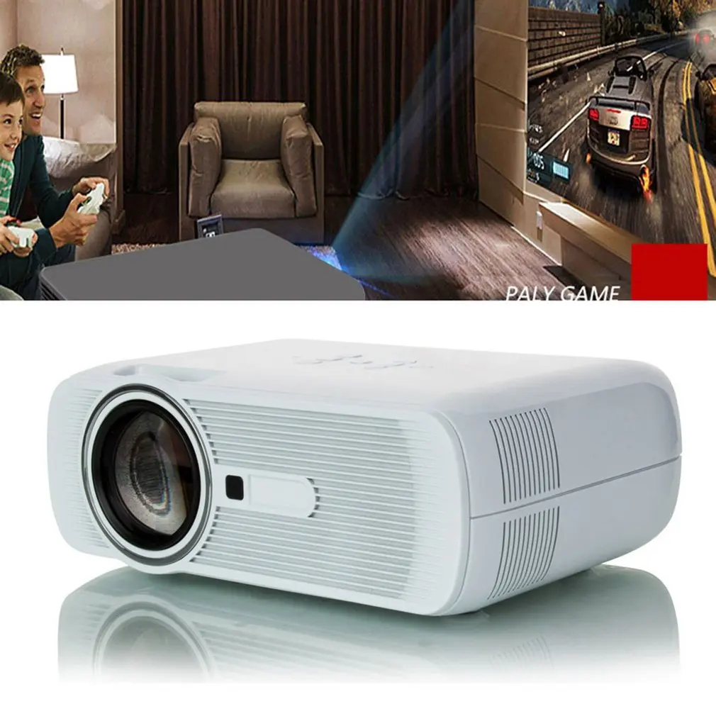 المحمولة دليل التركيز ضبط 2300LM HD 3D جهاز عرض (بروجكتور) ليد البيت الرئيسية مسرح سينما VGA USB AV HDMI BL-80