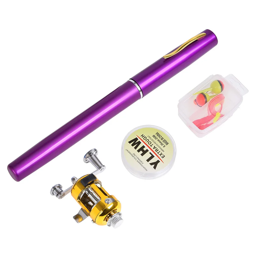 المحمولة الصيد رود بكرة كومبو مجموعة القلم شكل تلسكوبي قصبة صيد خشبية خط طُعوم لينة كيت الأسماك والعتاد B2Cshop المحمولة الصيد رود بكرة كومبو مجموعة القلم شكل تلسكوبي قصبة صيد خشبية خط طُعوم لينة كيت الأسماك والعتاد B2Cshop