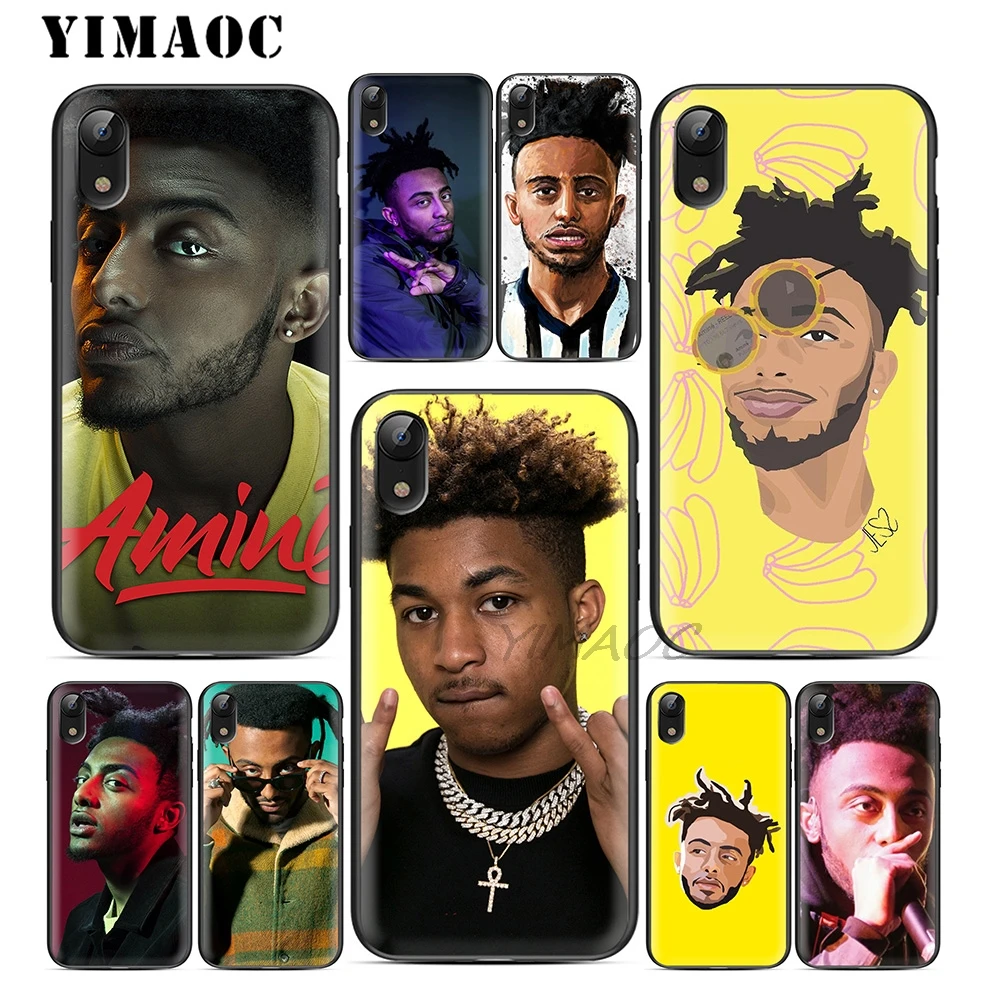 YIMAOC Amine Рэппер Мягкий ТПУ Черный силиконовый чехол для iPhone X или 10 8 7 6 6S Plus 5 5S SE Xr Xs