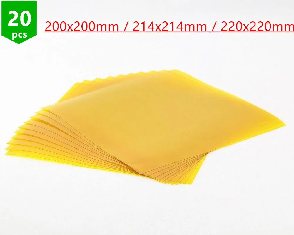 

20 шт., Полиимид для 3D-принтера Reprap Prusa i3, 200/214/220 мм