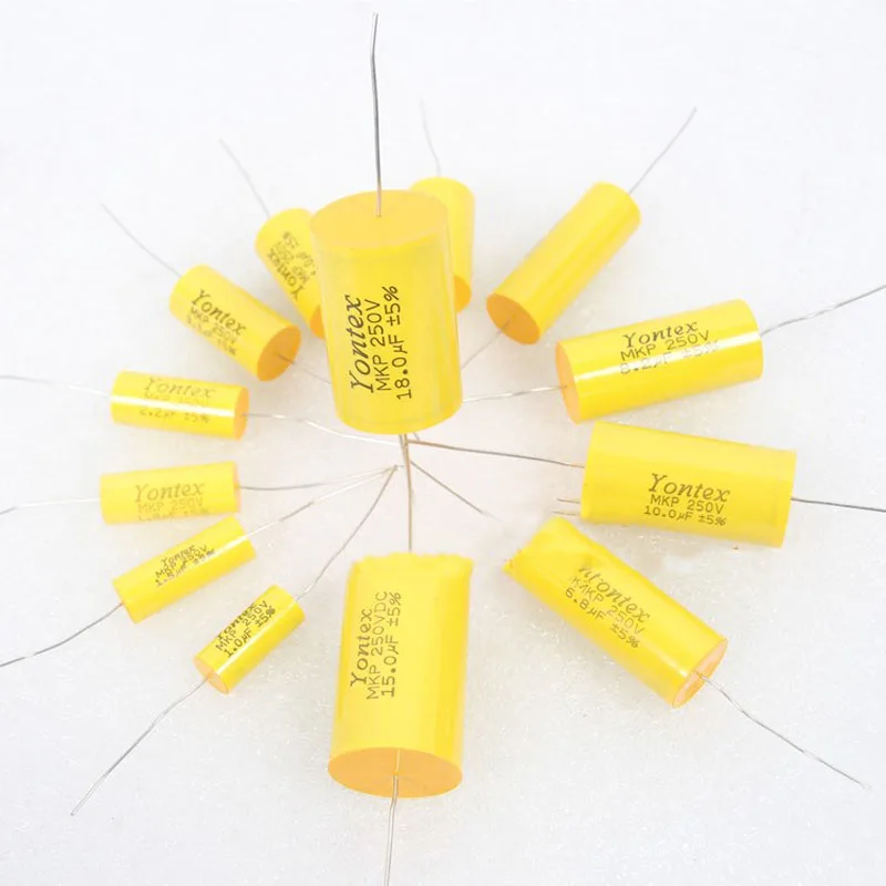 2pcs 4.7uF-20uF 250V Speaker Frequency Divider Amplifier Crossover Loudspeakers Filter Circuit Non-Polarity Capacitor
