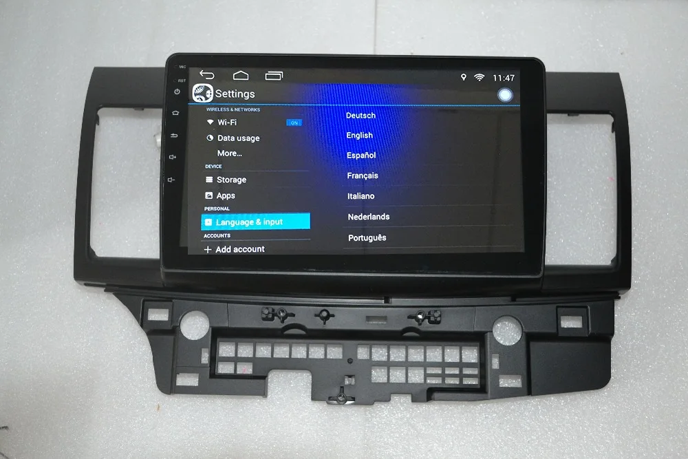 Best 10.1inch 1024 x 600 quad core Android 7.0 for MITSUBISHI LANCER ,car deckless gps navigation,radio,3G,Wifi, 19