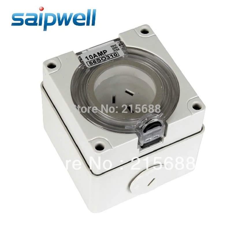 

NEW 10A INDUSTRIAL SOCKET SAIPWELL BRAND 220V WATERPROOF SOCKET AUSTRALIA TYPES
